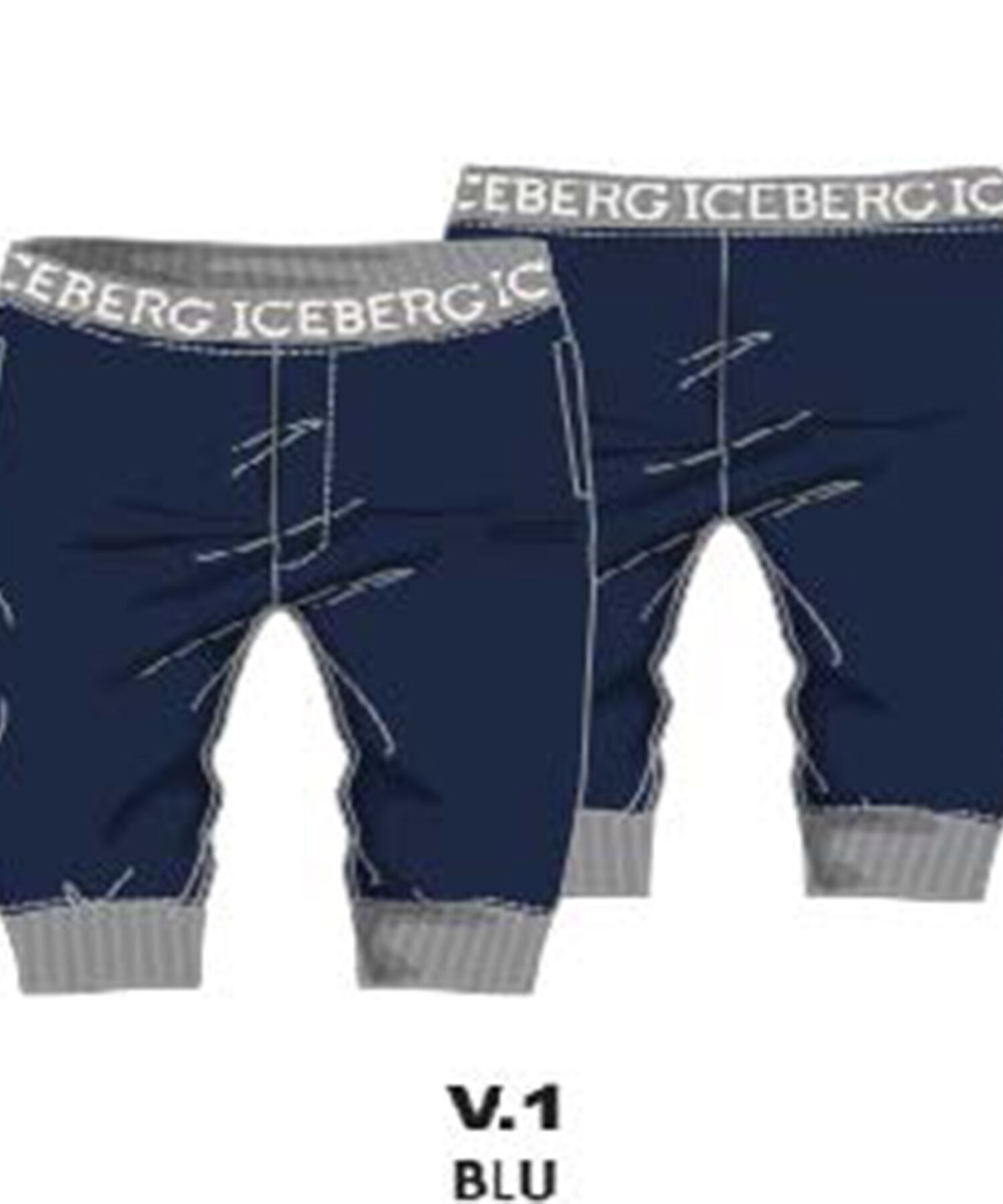 Pantaloni Bambina Iceberg blu