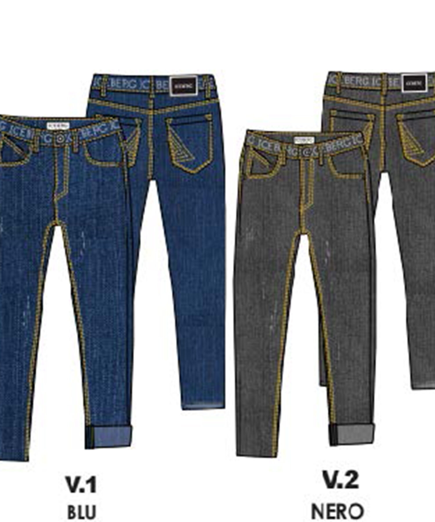 Pantaloni Bambina Iceberg blu