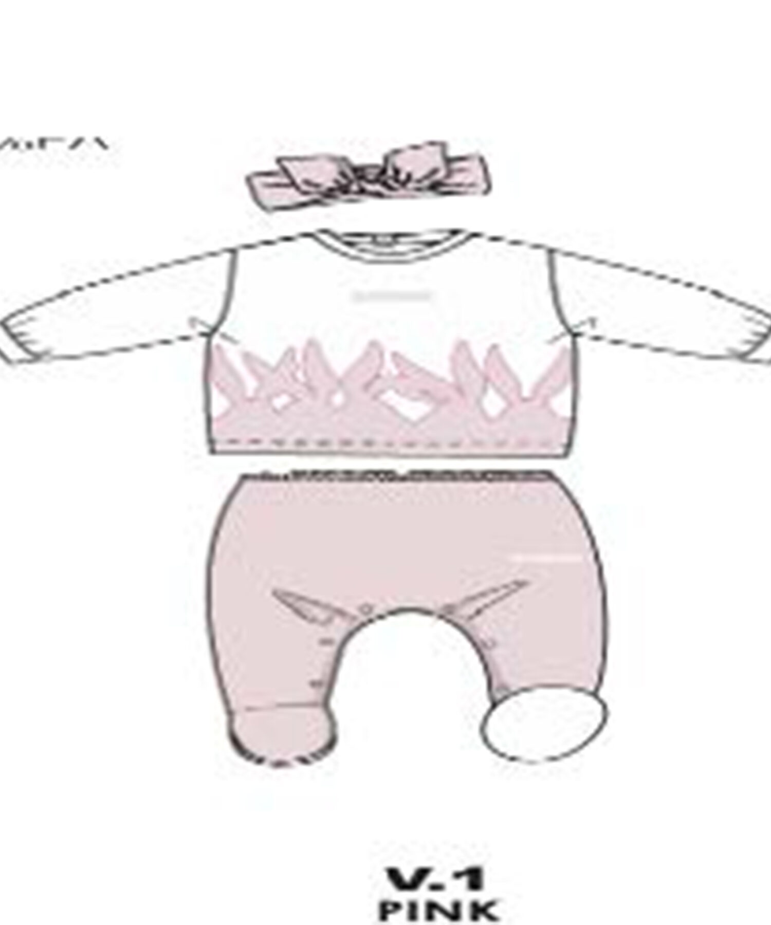 Completi Bambina Iceberg pink