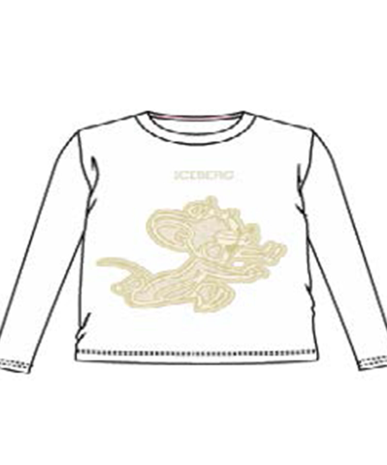 T-Shirt Bambina Iceberg biancopanna