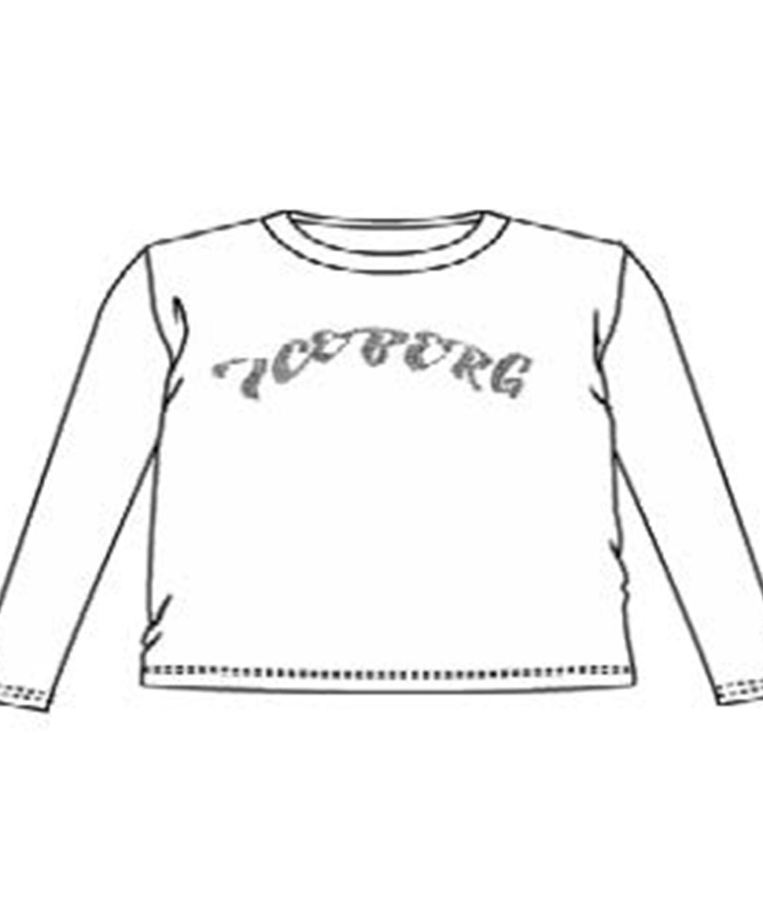 T-Shirt Bambina Iceberg biancopanna