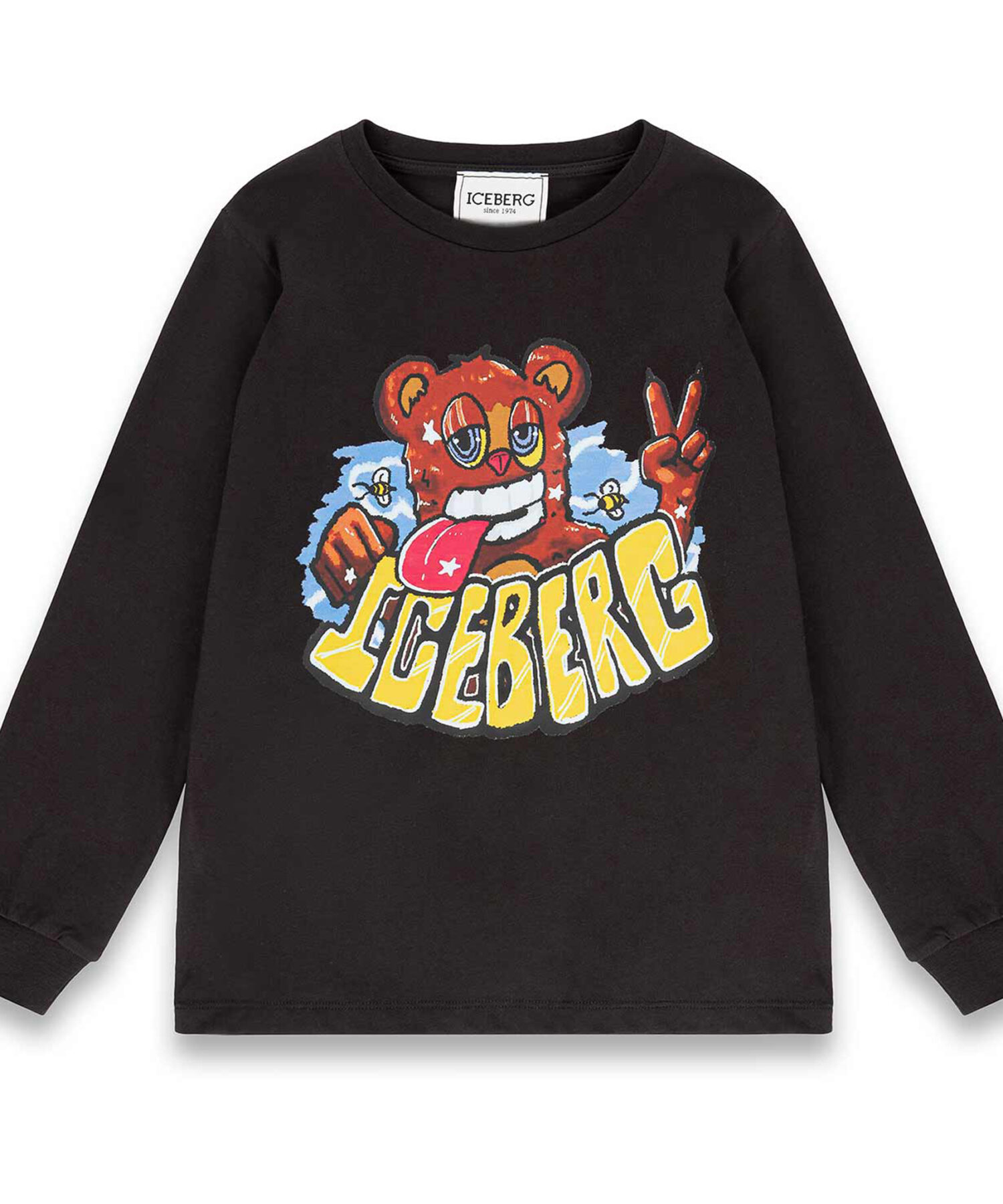 T-Shirt Bambino Iceberg nero