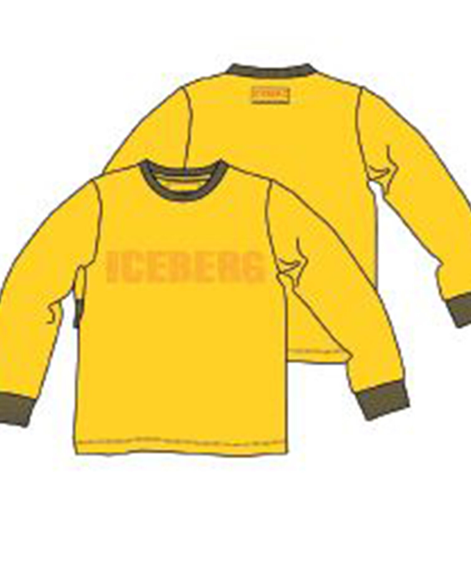T-Shirt Bambino Iceberg giallo