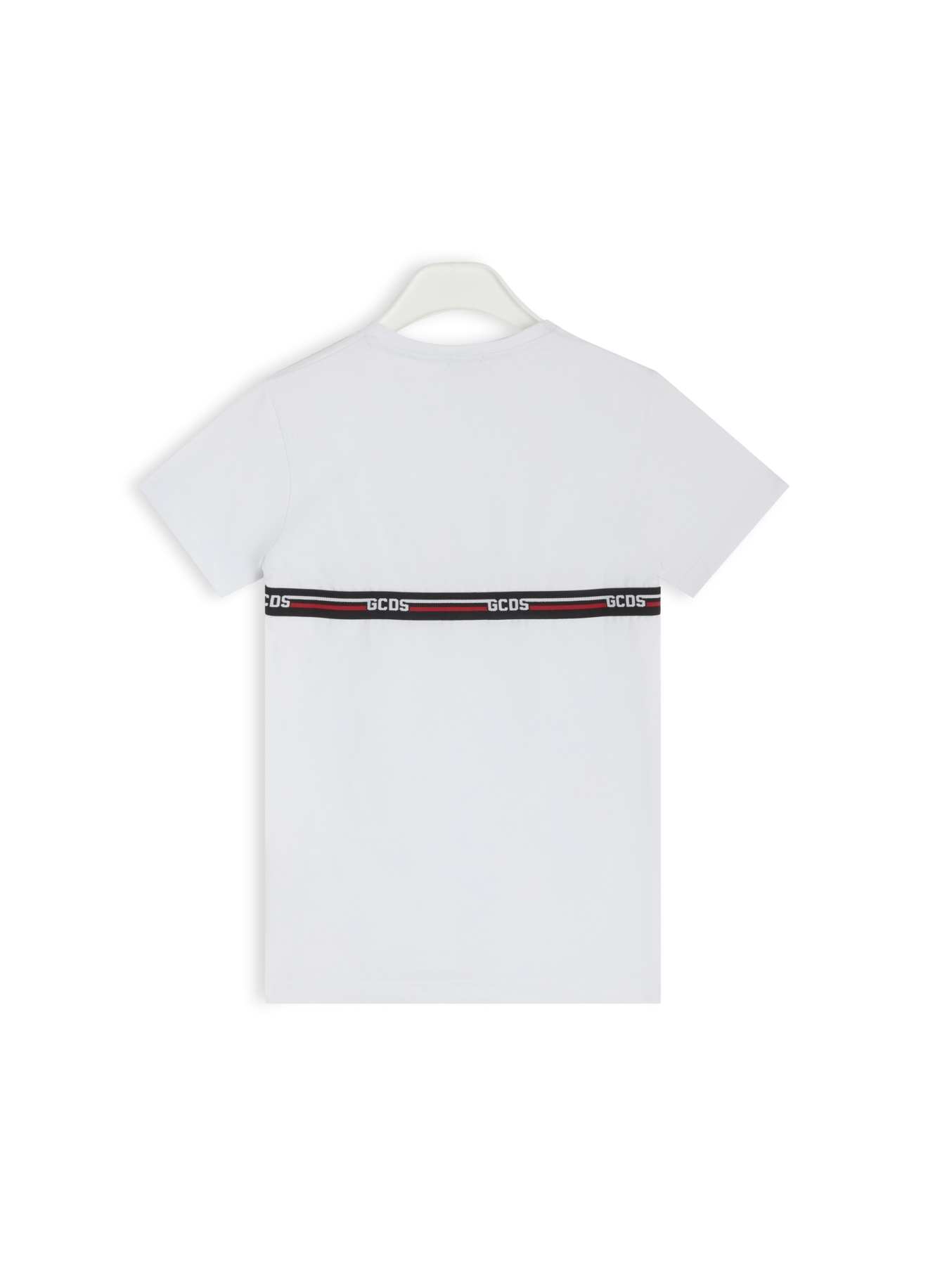 Alternative view of LOGO TAPE SS TEE Bianco - GCDS