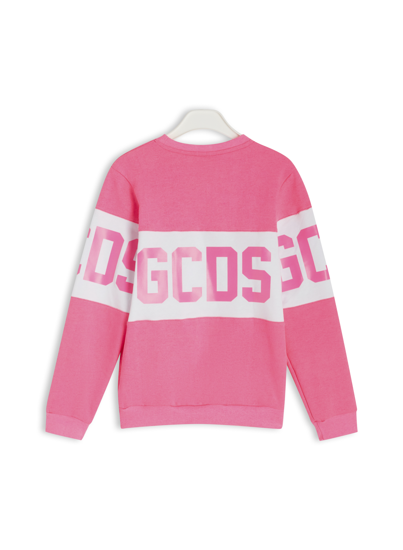 Alternative view of BAND LOGO CREW Fucsia - GCDS