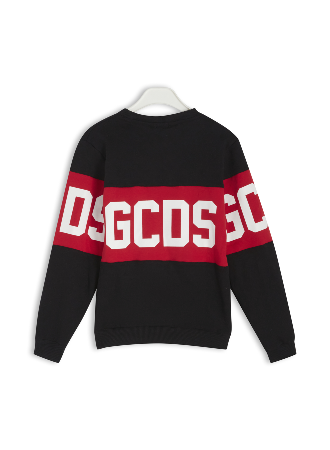 Alternative view of BAND LOGO CREW Nero - GCDS