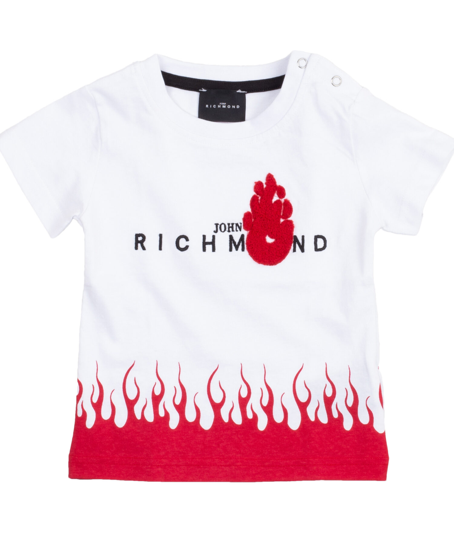 T-Shirt Bambino John Richmond white red