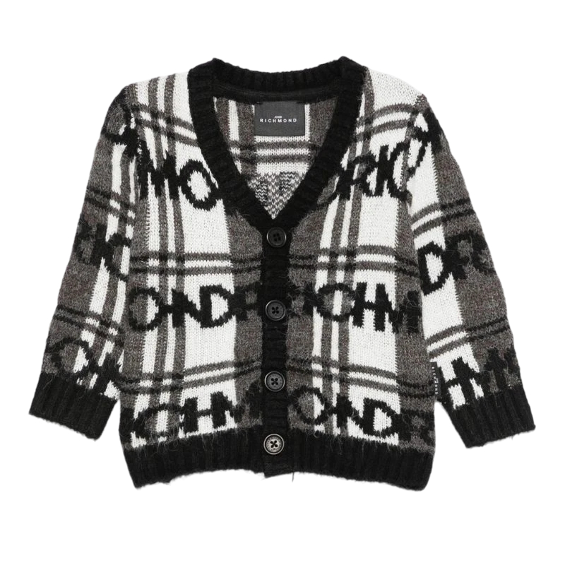 Cardigan Bambino John Richmond tartan m