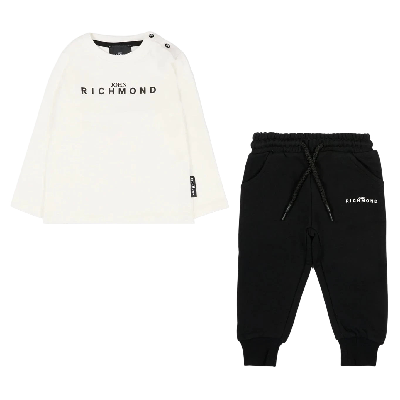 Completi Bambino John Richmond o wht blk