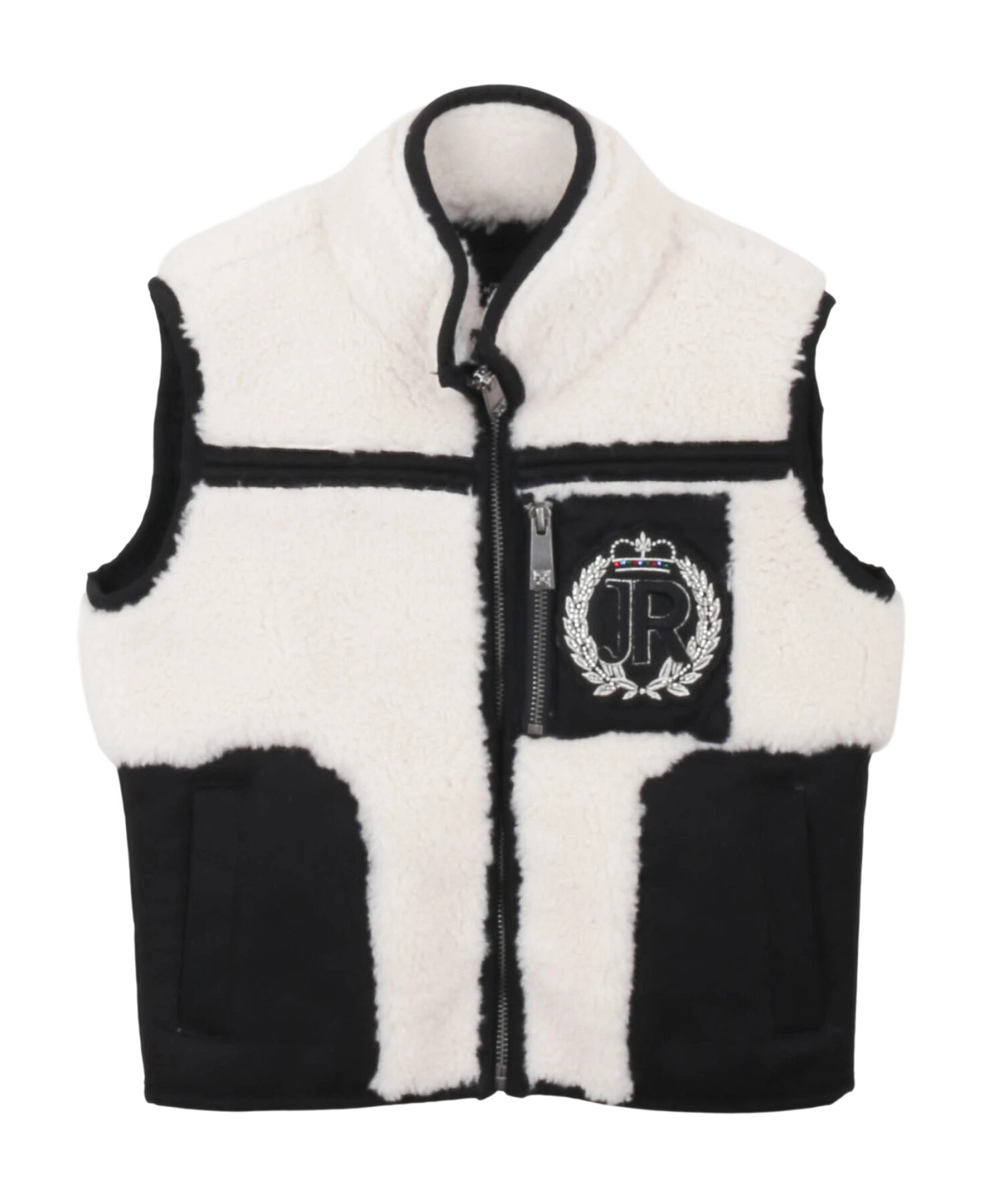 Gilet Bambino John Richmond o wht blk