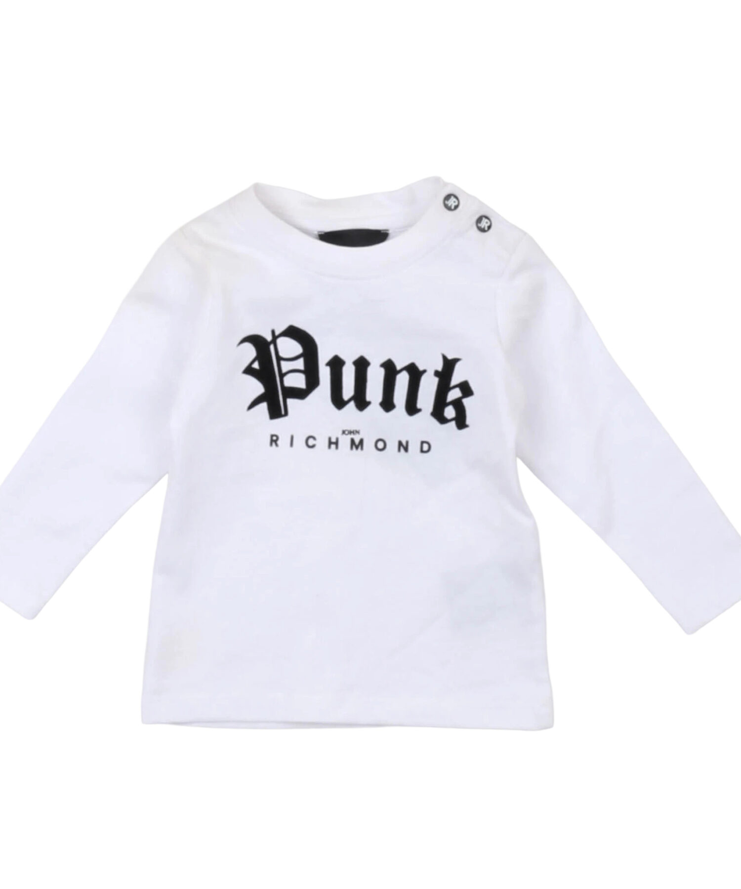 T-Shirt Bambino John Richmond white blk