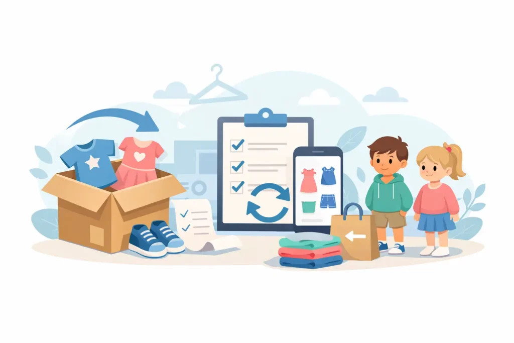 Guida resi e-commerce abbigliamento kids