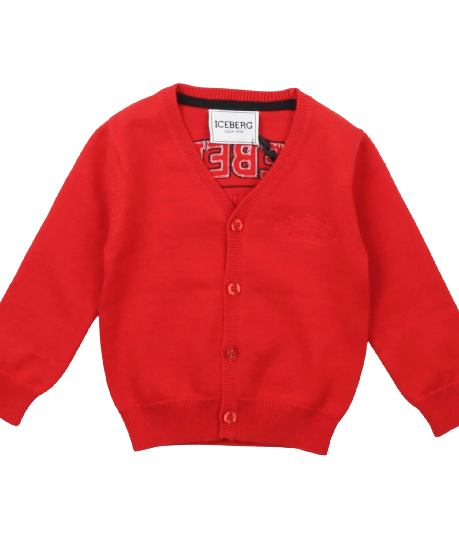 Cardigan Bambino Iceberg red