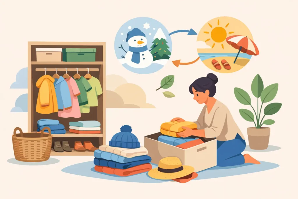 Come organizzare il guardaroba bambini stagionale