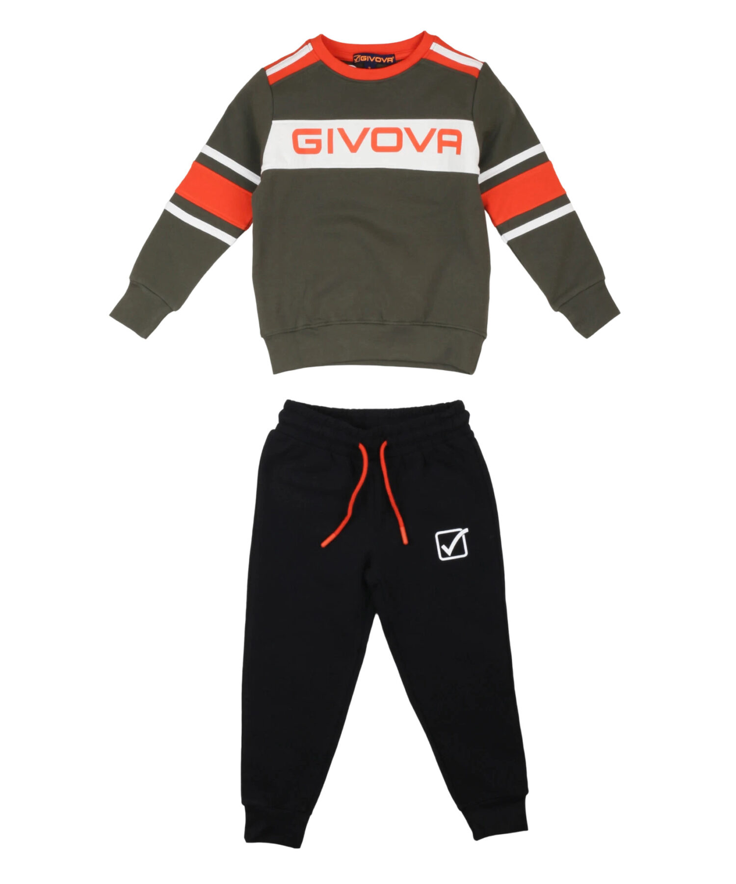 Completi Bambino Givova verde nero