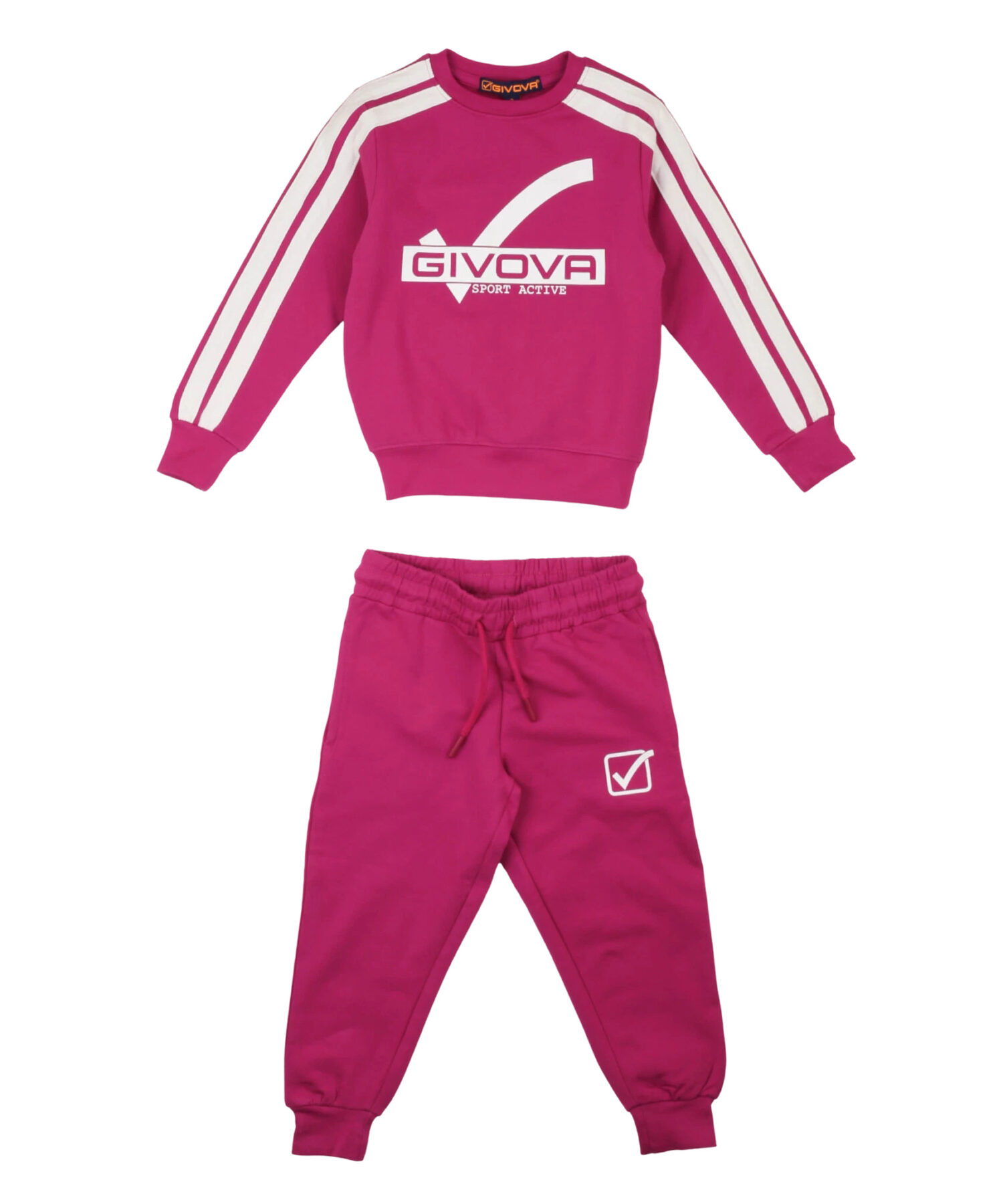Completi Bambina Givova fucsia blu
