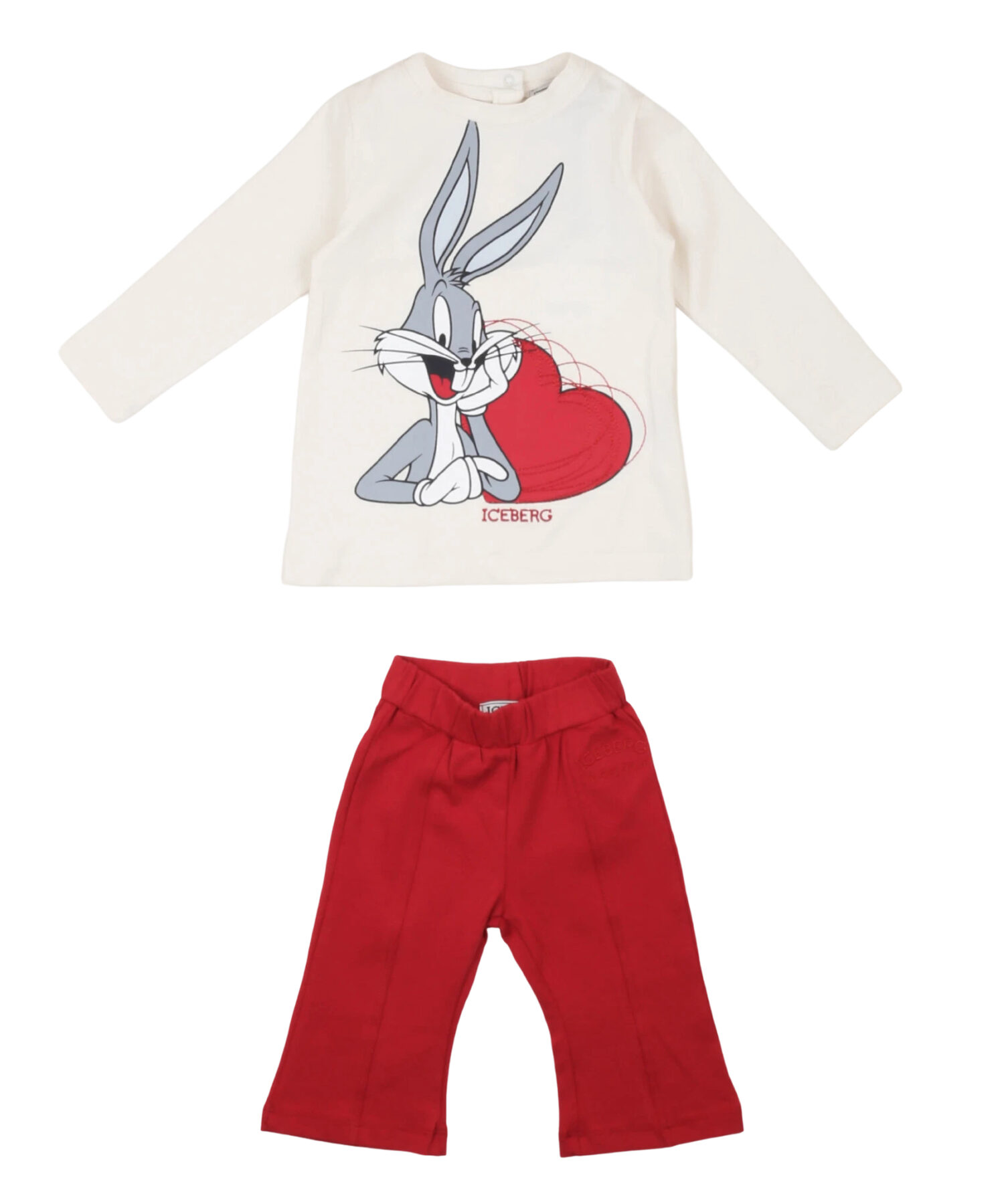 Completi Bambina Iceberg cream red